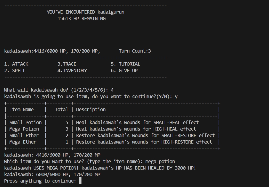 Turn-Based Role-Playing Game (RPG) Simulation